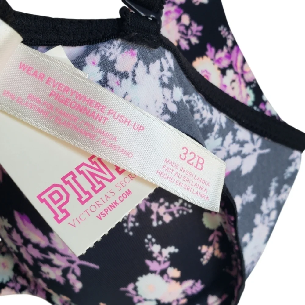 Victoria's Secret PINK Floral  Push-Up Bra 32B